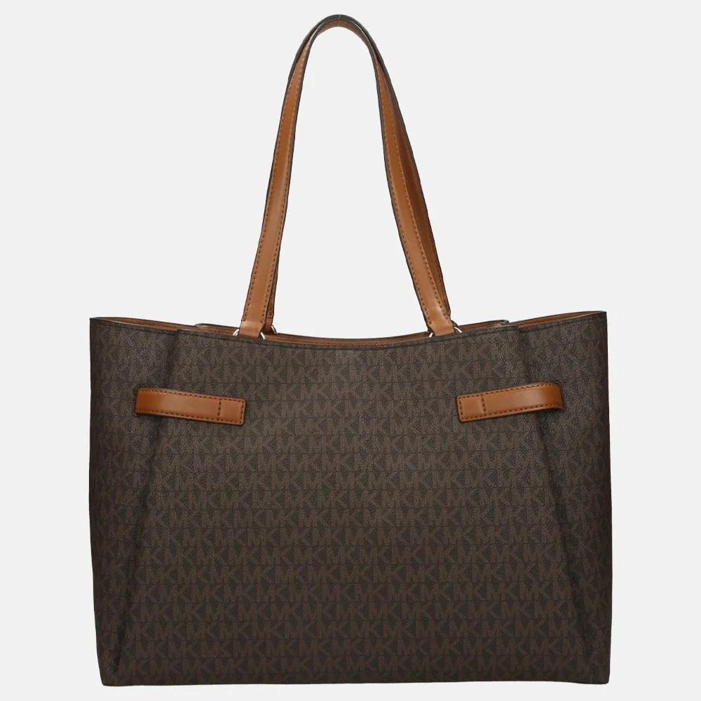 Michael Kors Angelina shopper brown/acorn bij Duifhuizen