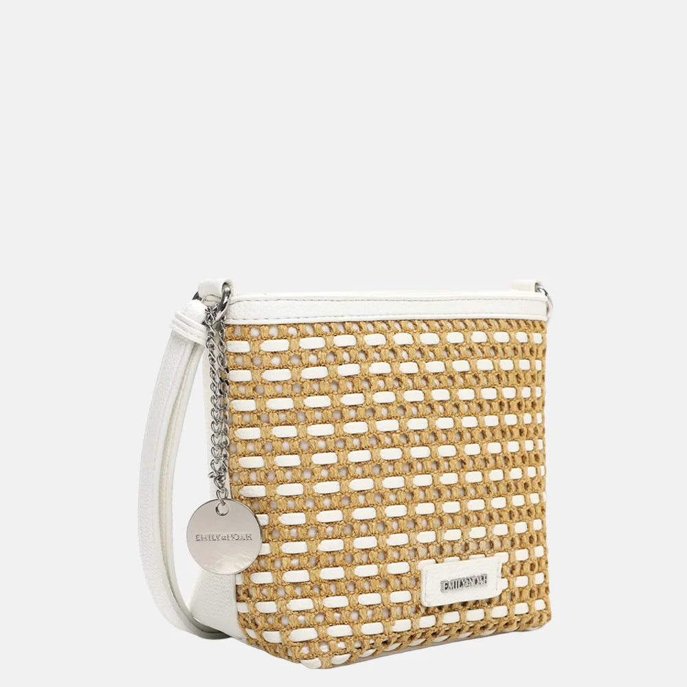 Emily & Noah Jella crossbody tas white bij Duifhuizen