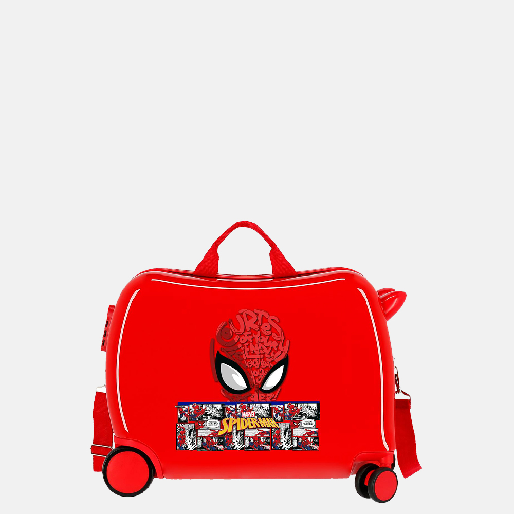 Marvel Spider-Man kinderkoffer 50 cm rood