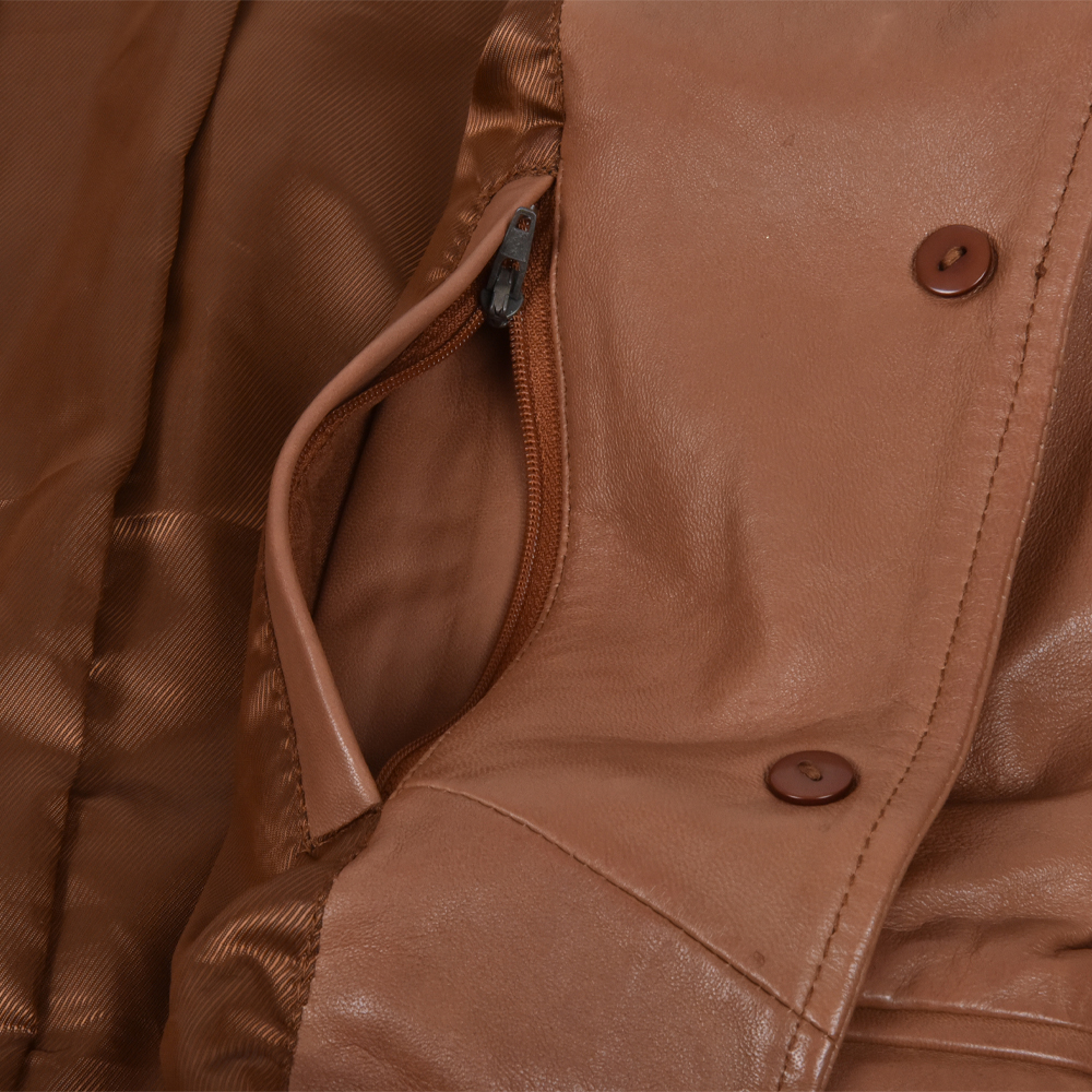 Dekkers Ledermode Daria dames jack cognac bij Duifhuizen