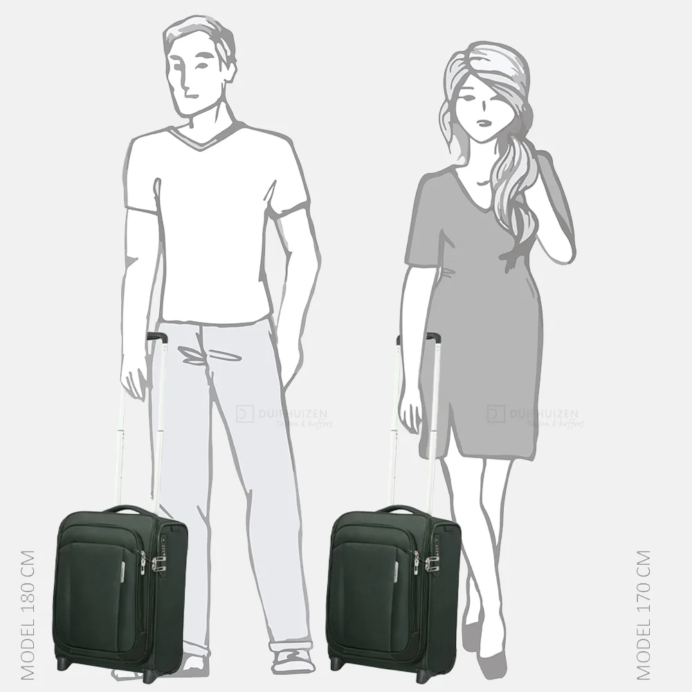 Samsonite Upright Respark Underseater handbagage koffer 45 cm forest green bij Duifhuizen