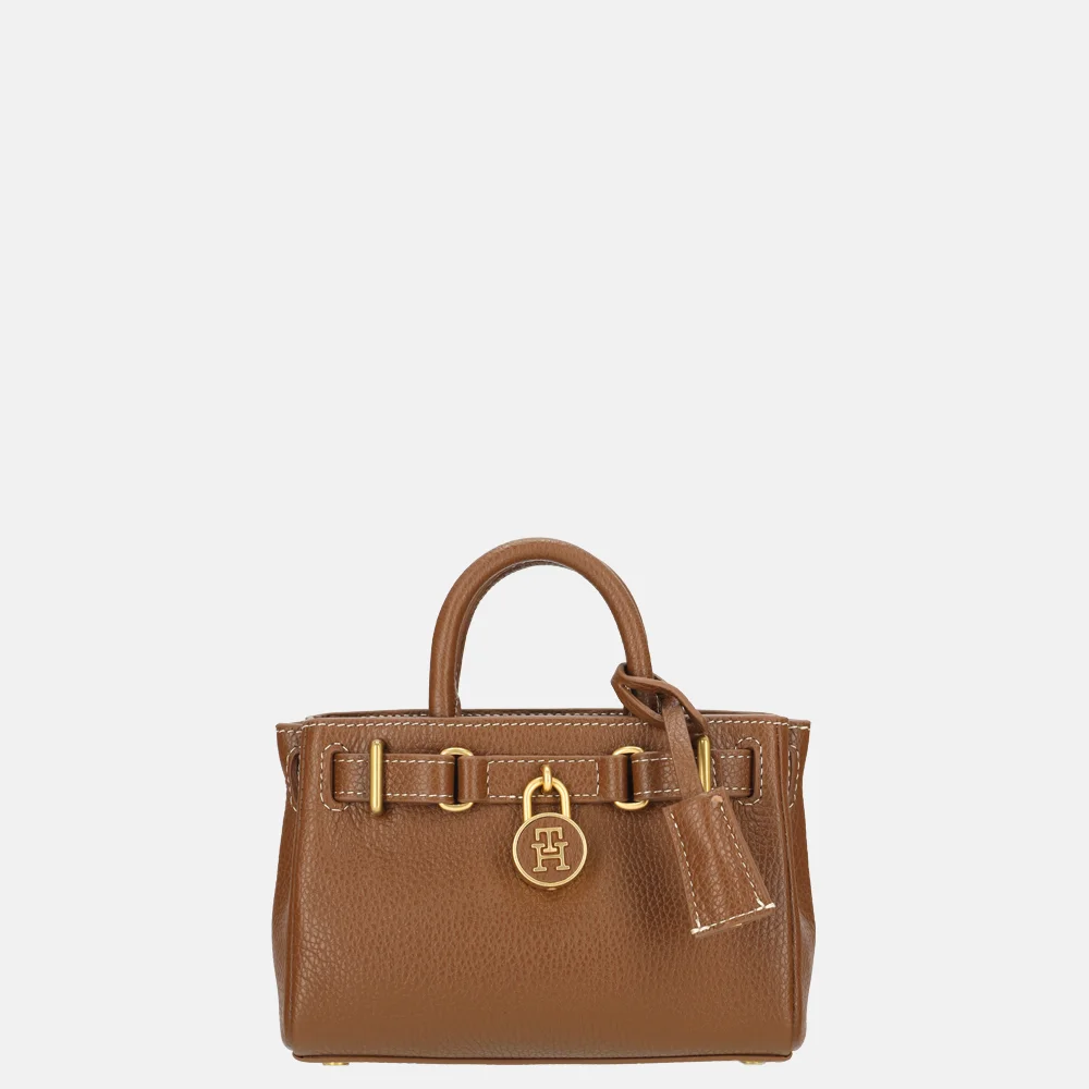 Tommy Hilfiger American Icon micro handtas cognac bij Duifhuizen