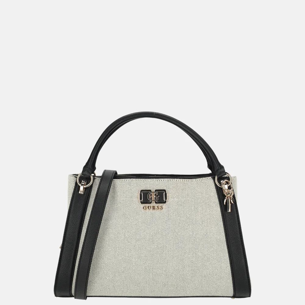 Guess Karnilla girlfriend schoudertas naturel/black bij Duifhuizen