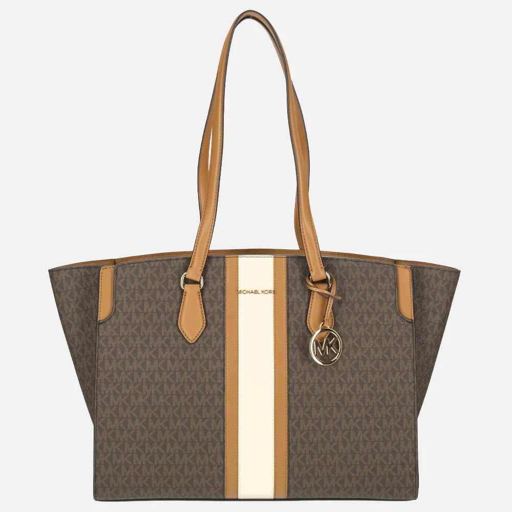 Michael Kors Becca tote shopper L brown/acorn bij Duifhuizen
