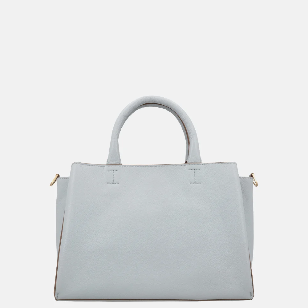 Loulou Essentiels Vera handtas blue aura bij Duifhuizen