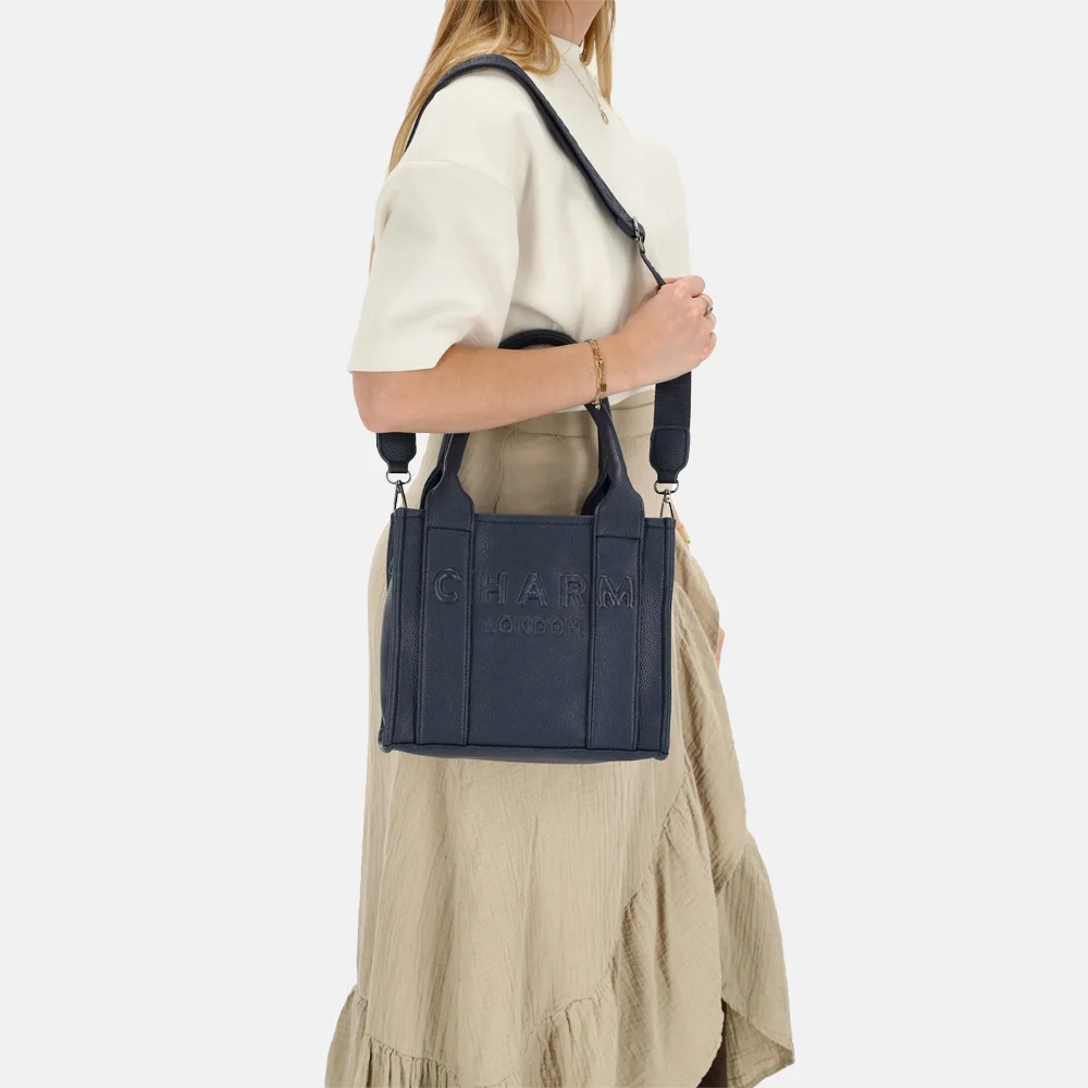 Charm London shopper S blauw bij Duifhuizen