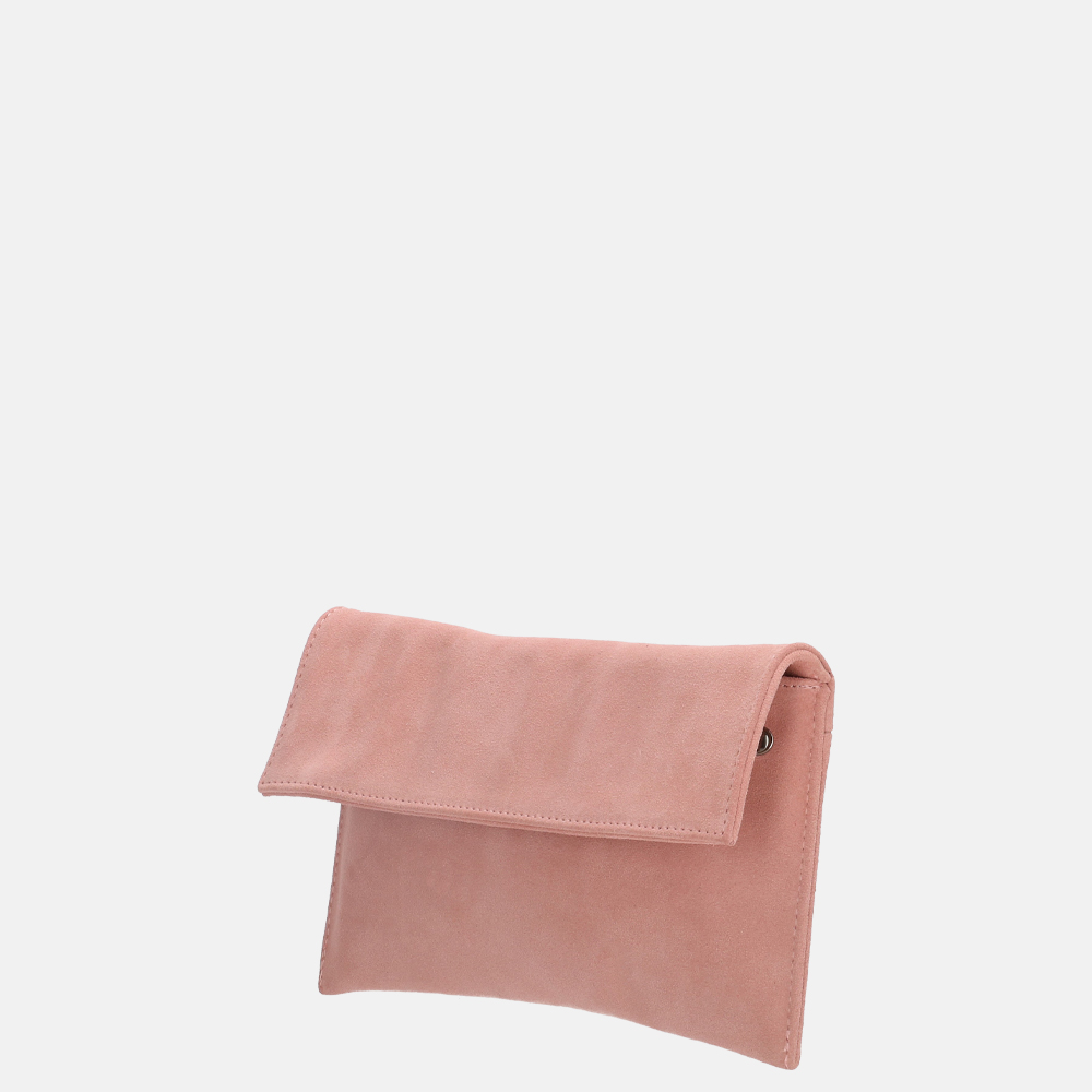 Charm London Leather Elisa clutch oud rose bij Duifhuizen