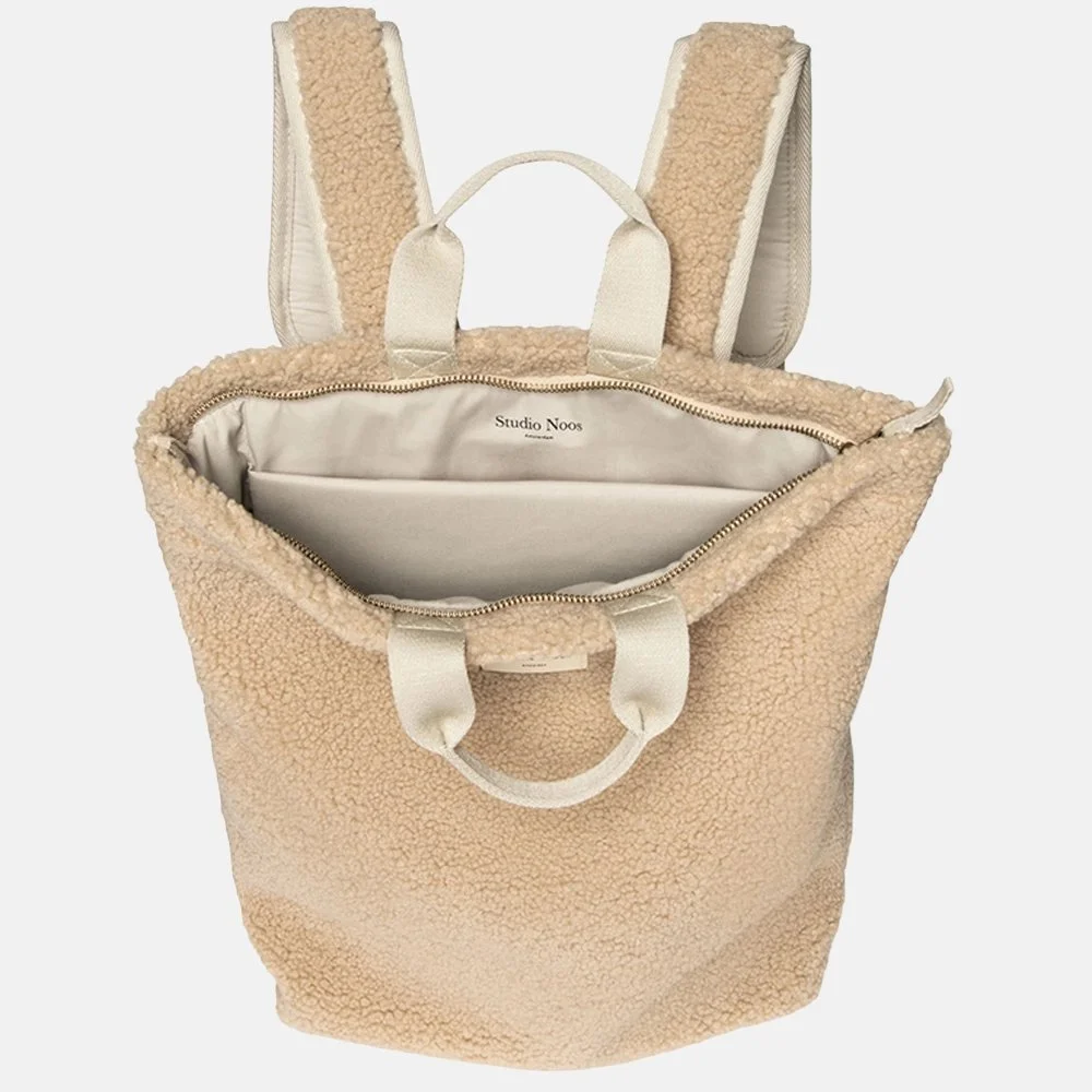 Studio Noos Teddy adult rugzak ecru bij Duifhuizen