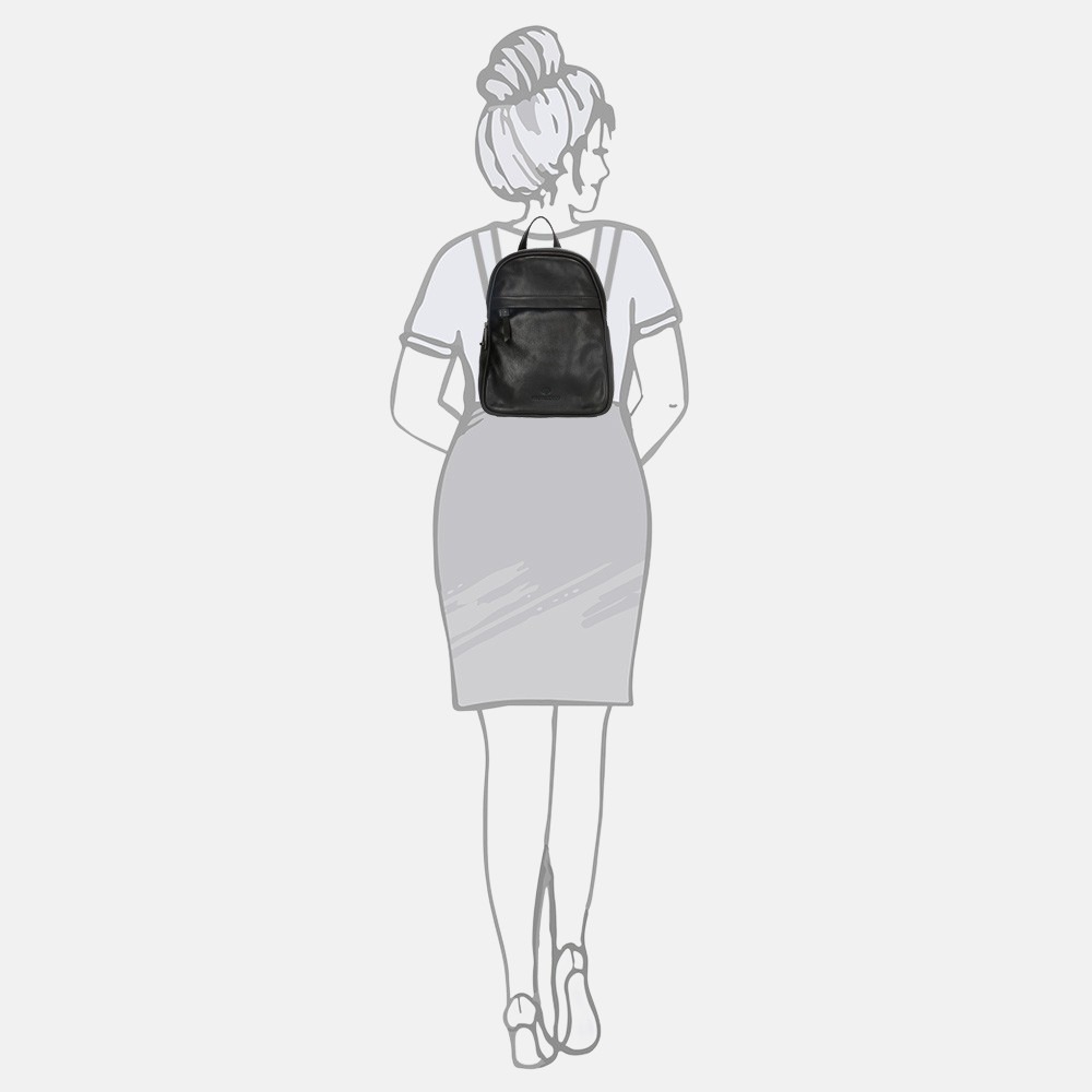 Micmacbags Porto rugzak black bij Duifhuizen