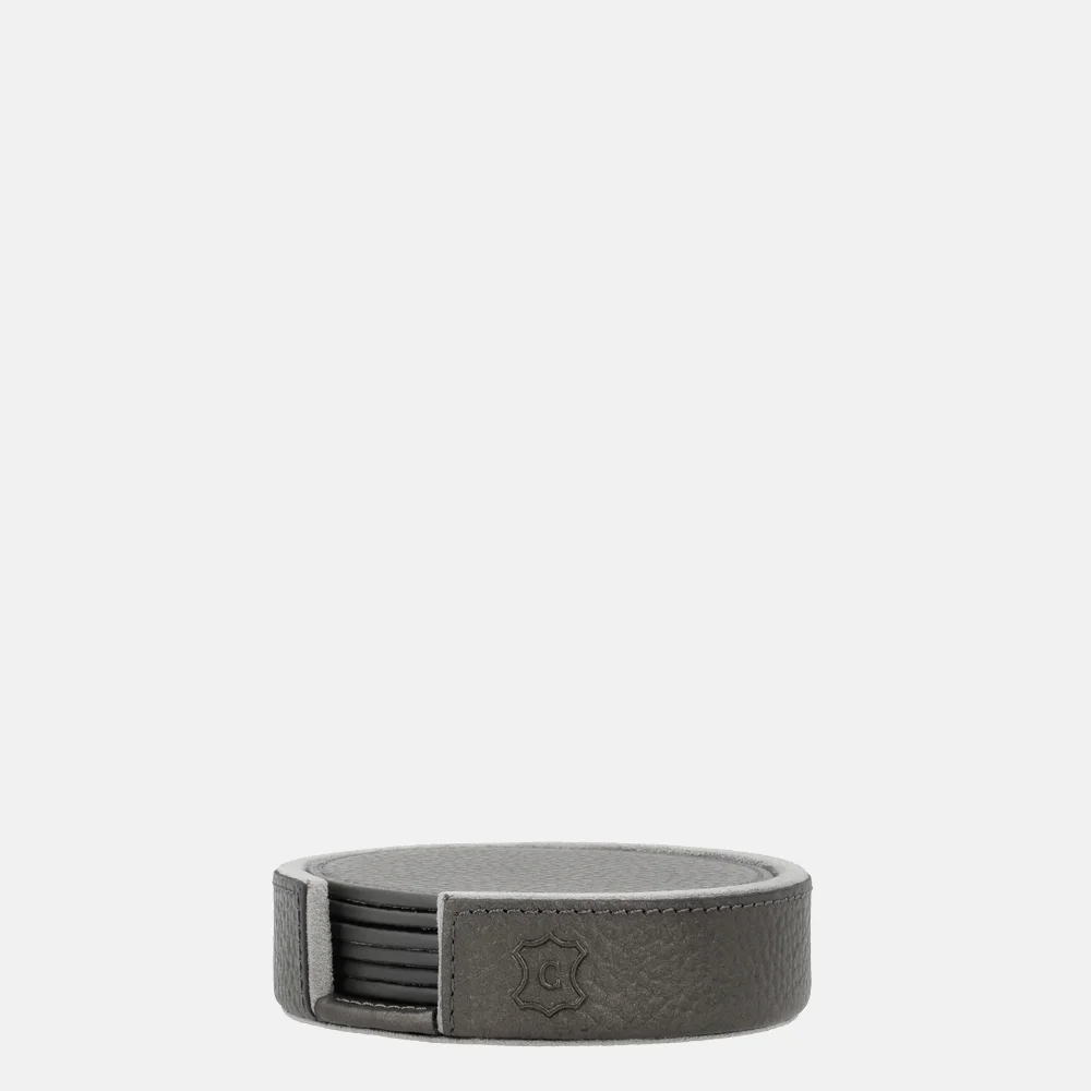 Chamada leren ronde onderzetters effen gun bij Duifhuizen