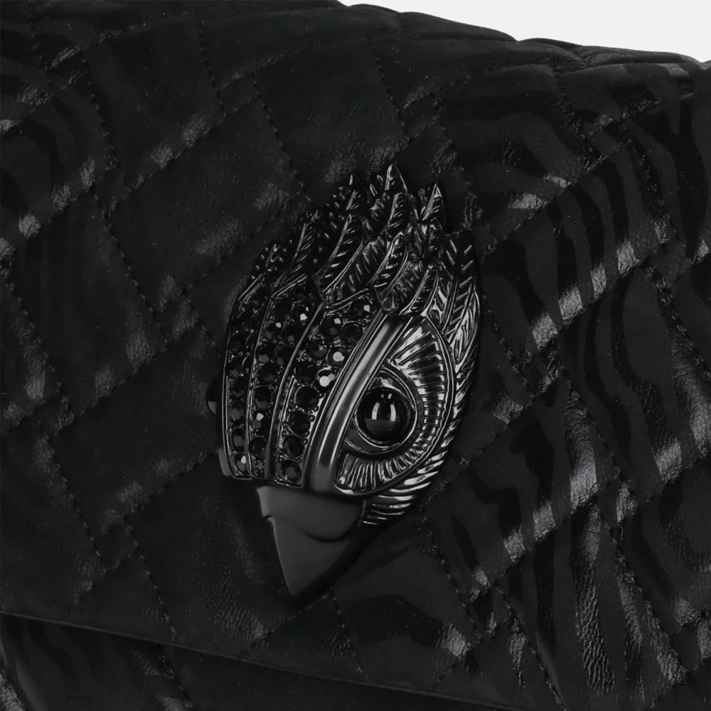 Kurt Geiger Kensington schoudertas zebra black/comb bij Duifhuizen