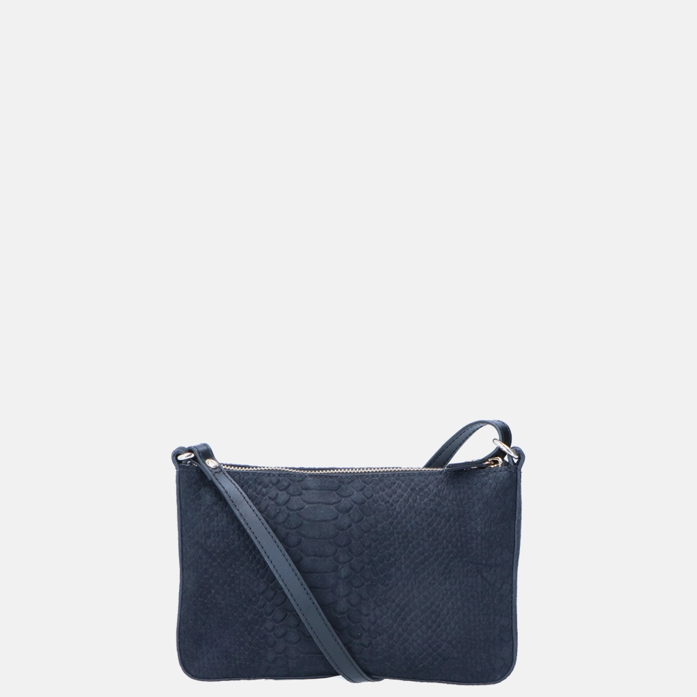 Loulou Essentiels Sugar Snake crossbody tas small black bij Duifhuizen