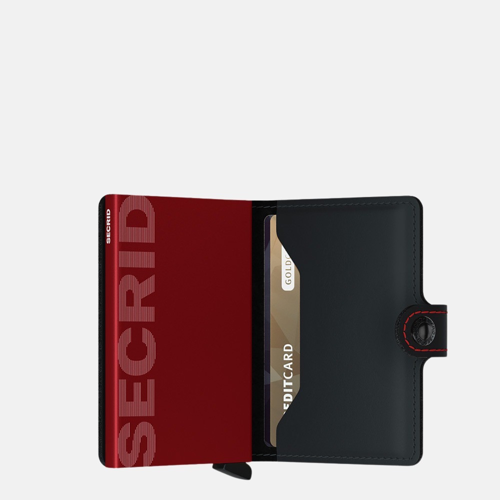 Secrid Miniwallet pasjeshouder matte black red bij Duifhuizen
