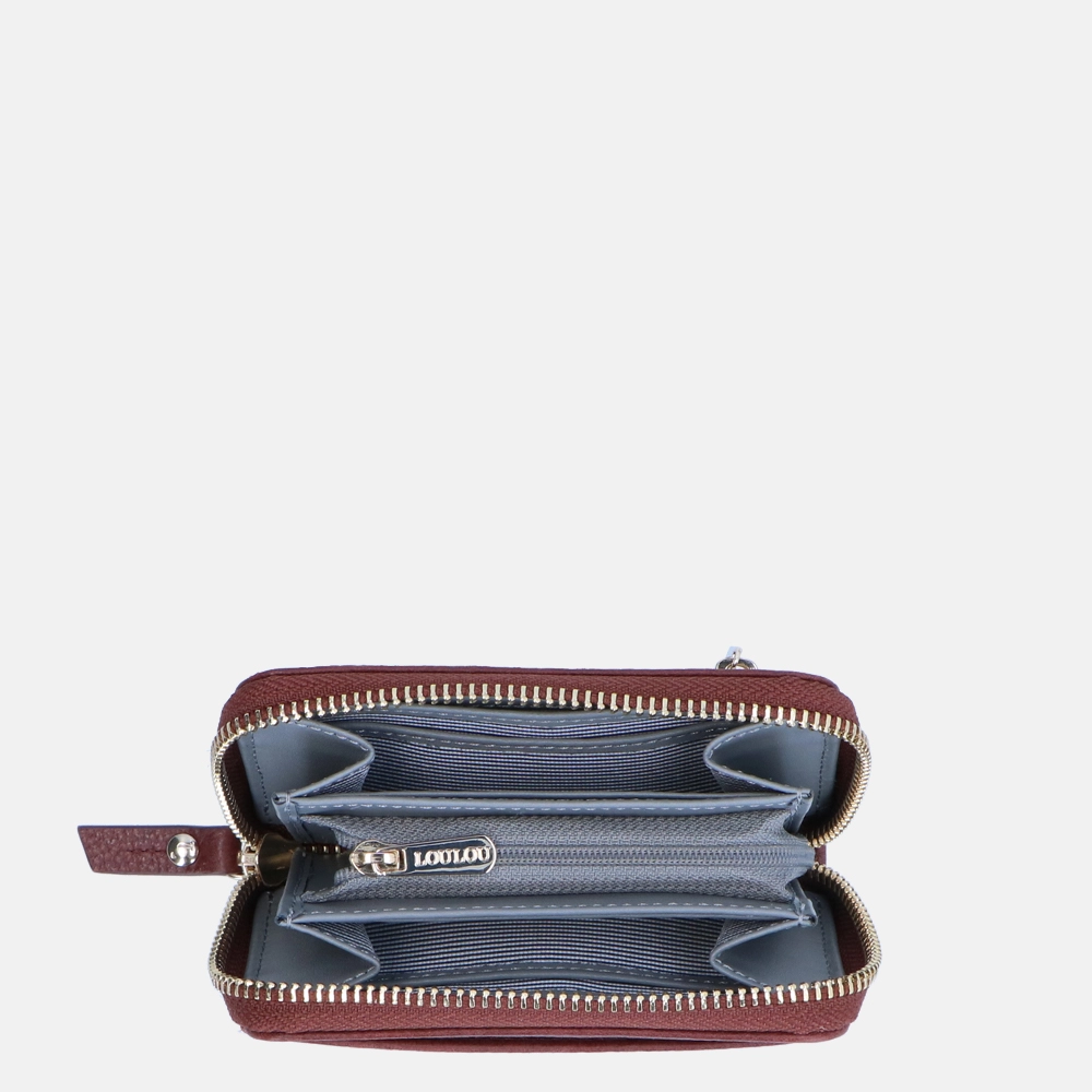 Loulou Essentiels Robuste ritsportemonnee XS cacao bij Duifhuizen