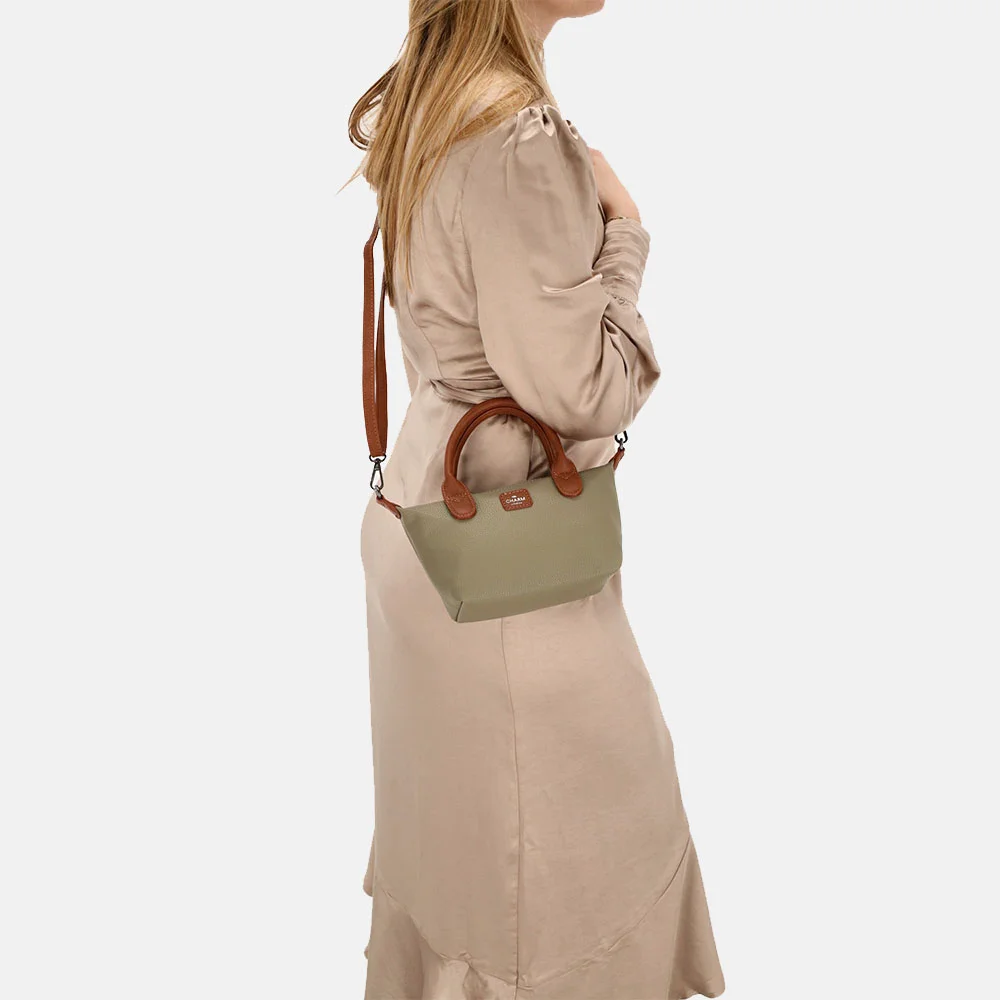 Charm London Buckingham Mono handtas XS olijfgroen bij Duifhuizen