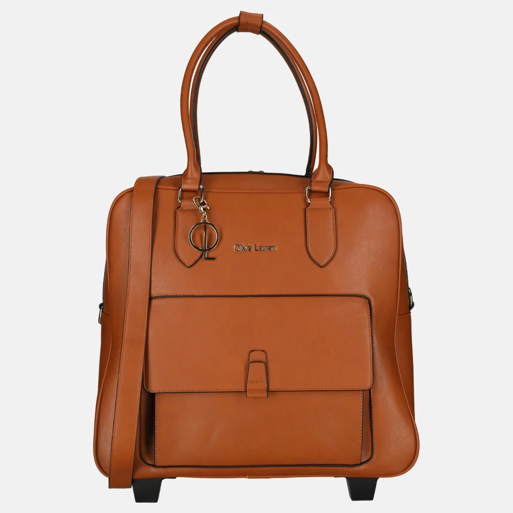 Olivia Lauren business trolley cognac