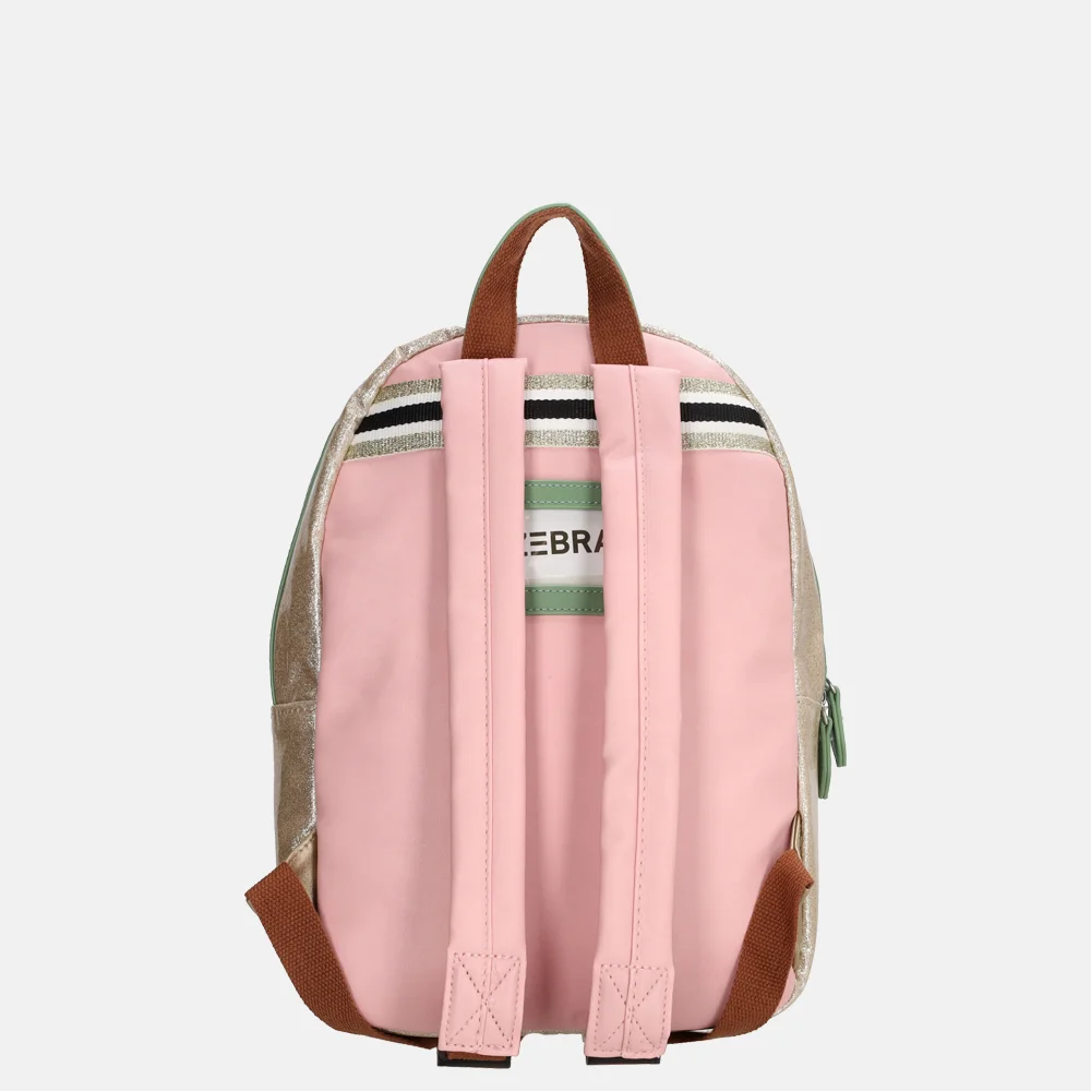 Zebra Trends glitter kinderrugzak M goud bij Duifhuizen