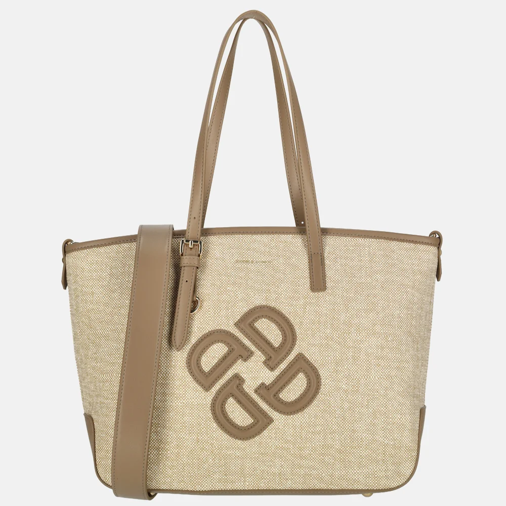Daniele Donati shopper beige bij Duifhuizen
