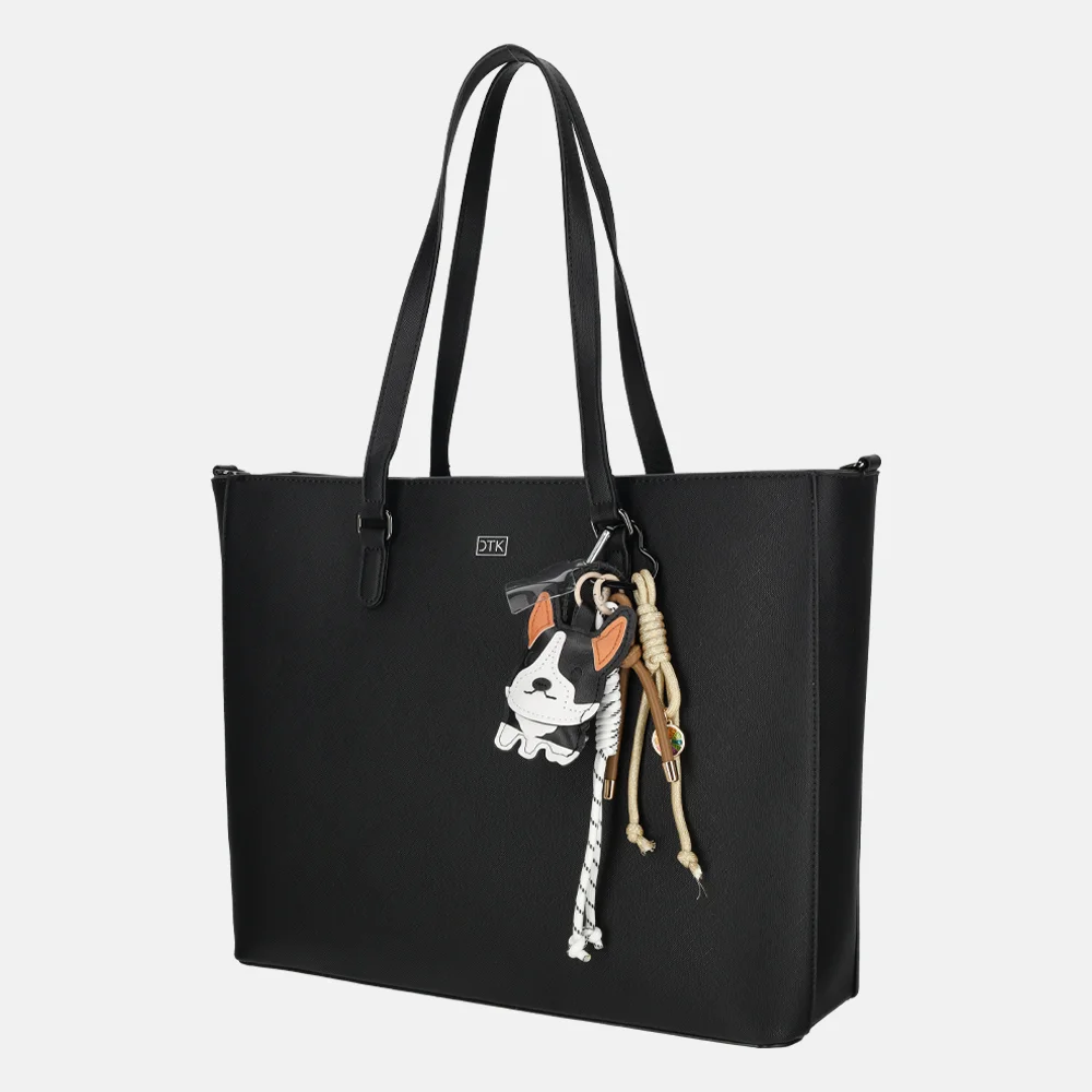 Charm London bag charm/tassenhanger zwart bij Duifhuizen