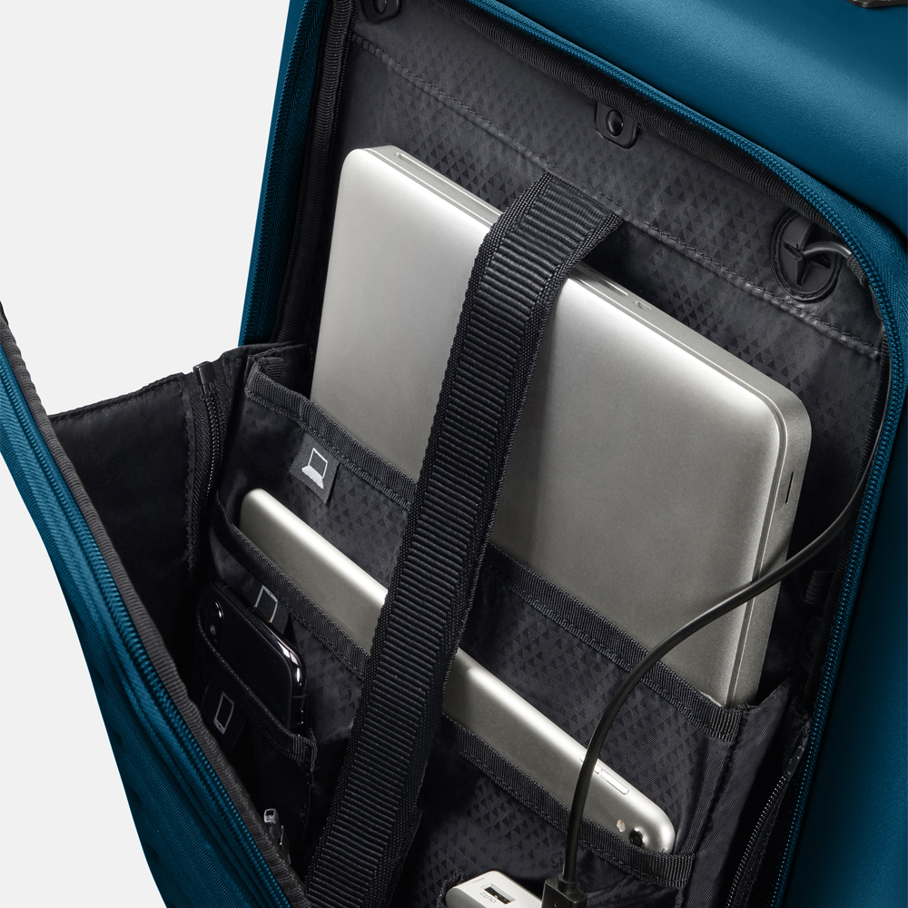 Samsonite StackD handbagage spinner 55 cm petrol bij Duifhuizen