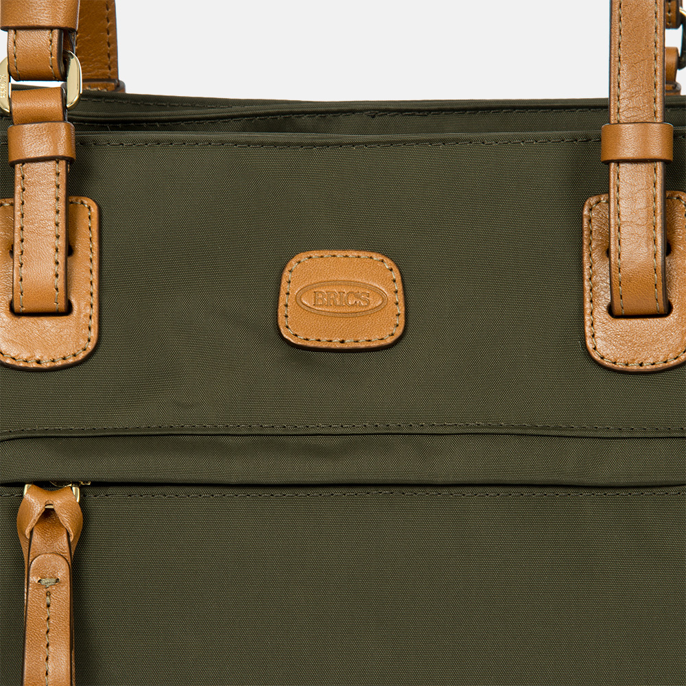 Bric's X-bag shopper olive bij Duifhuizen