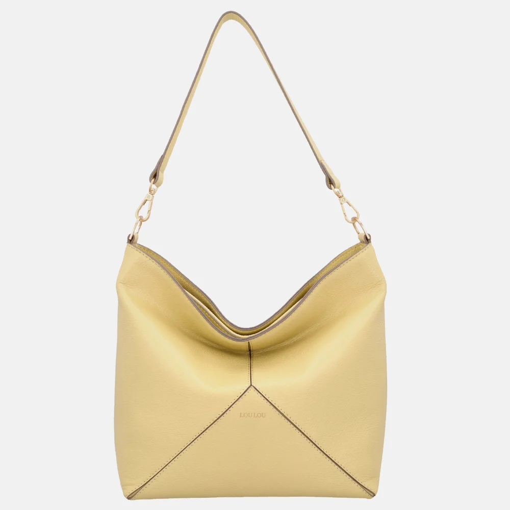 Loulou Essentiels Sabine buideltas sorbet yellow bij Duifhuizen