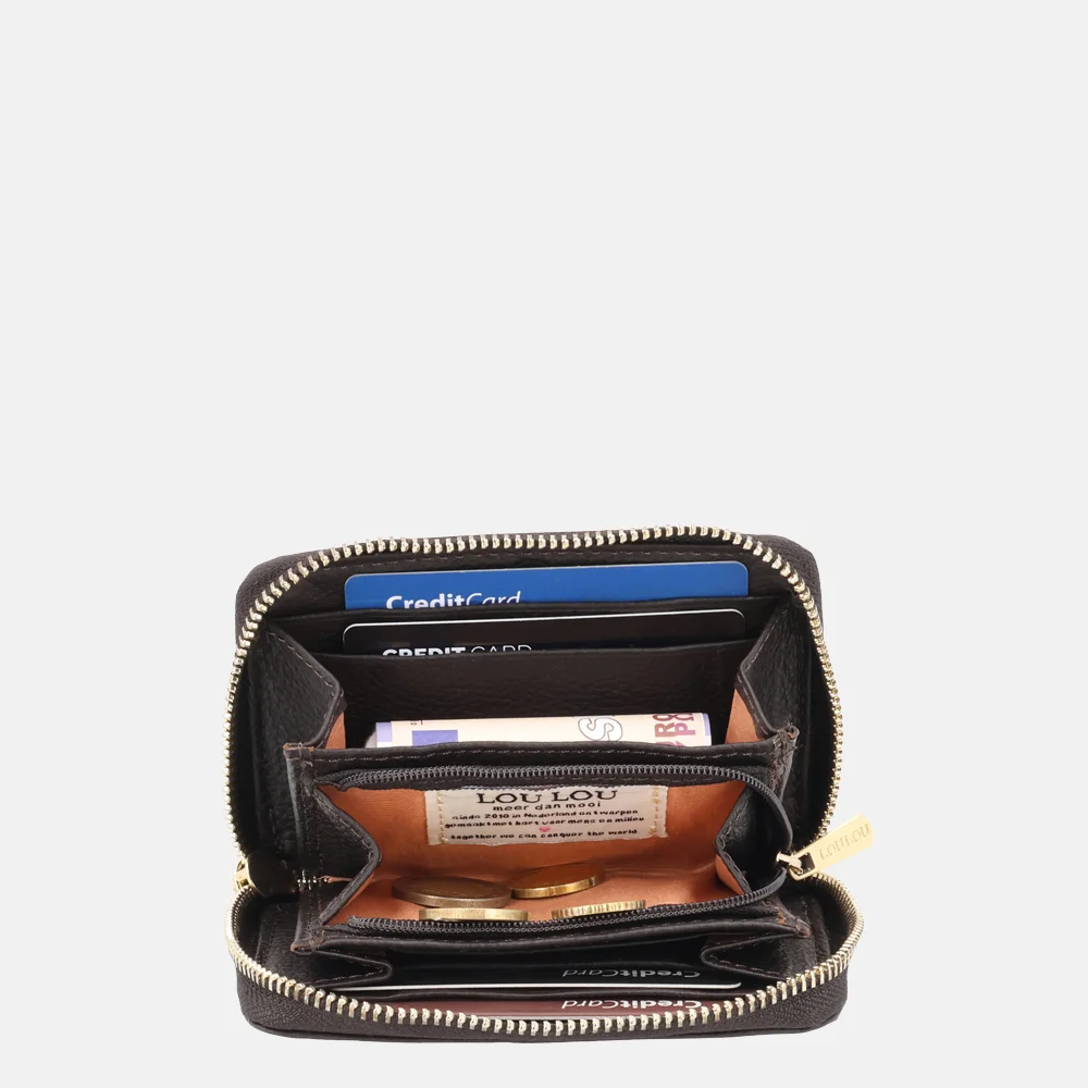 Loulou Essentiels Emilie portemonnee S chocolate torte bij Duifhuizen
