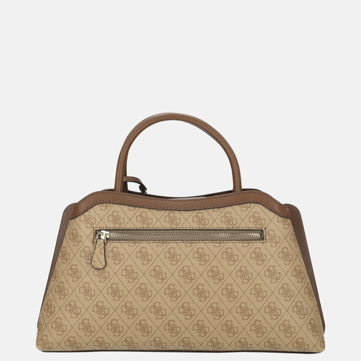 Guess Lindsey girlfriend handtas latte logo bij Duifhuizen
