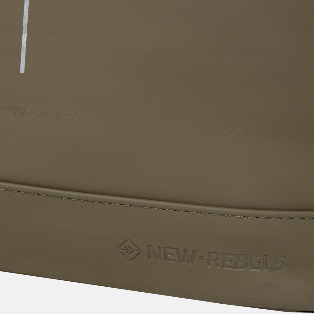 New Rebels Mart laptop rugzak 15 inch olive bij Duifhuizen