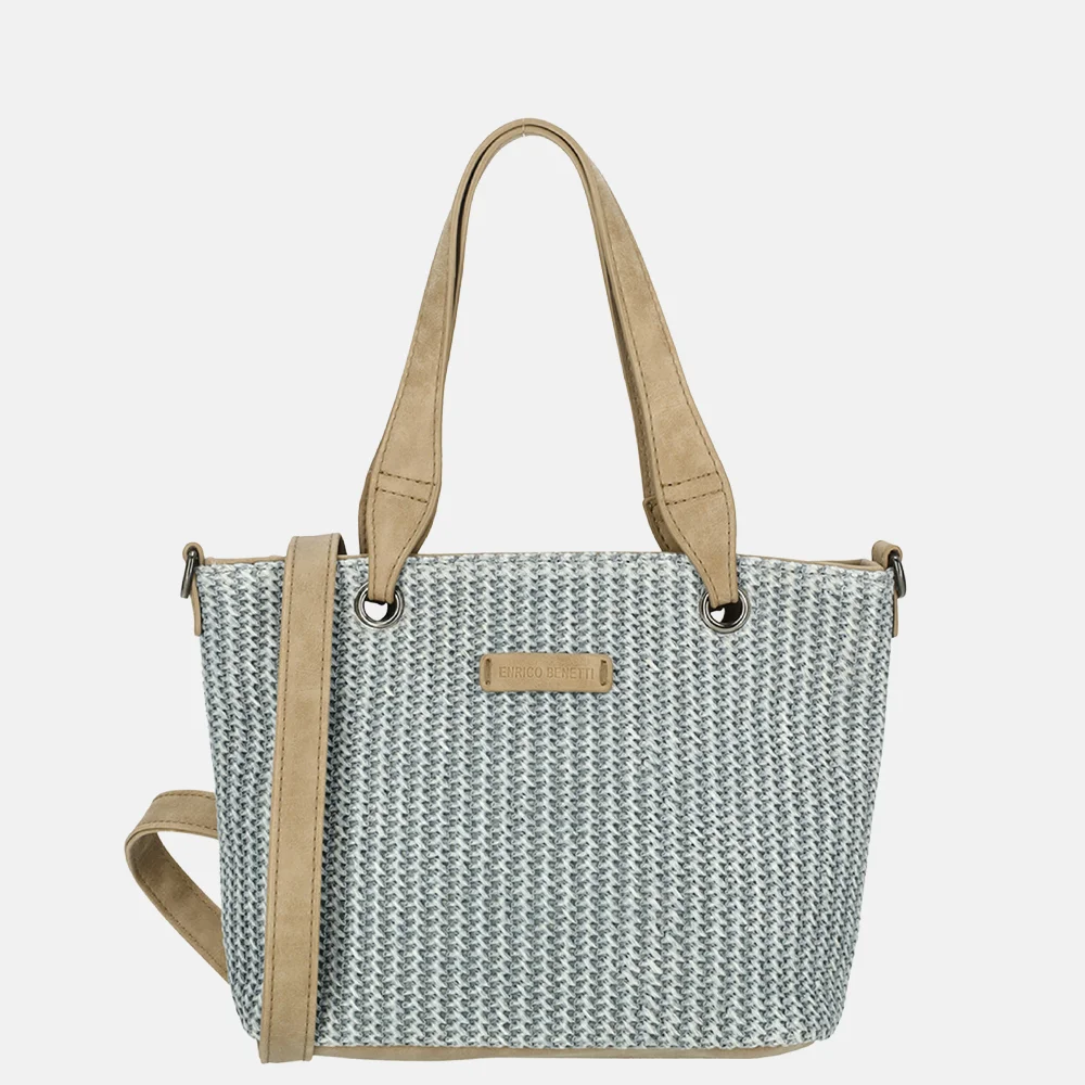 Enrico Benetti Raffia handtas S lichtblauw