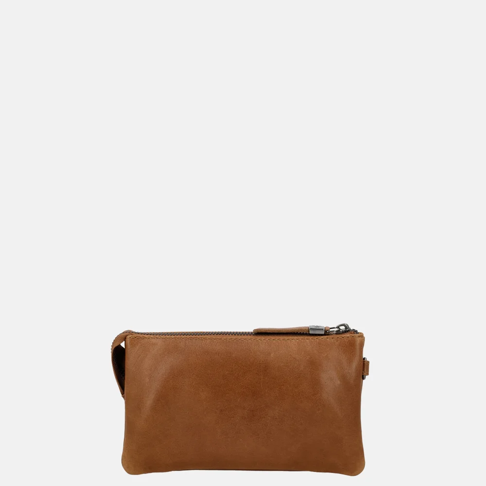 Hide & Stitches Porto crossbody tas brown bij Duifhuizen