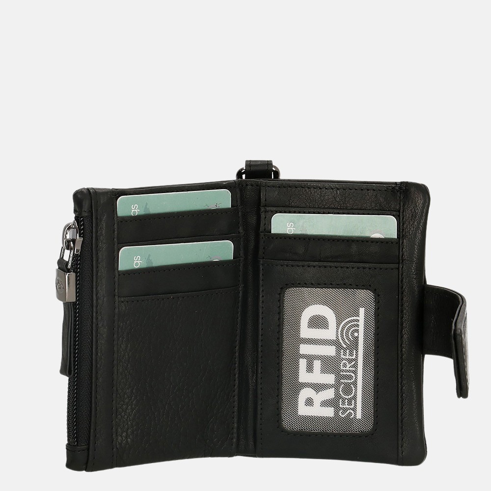 Micmacbags Discover portemonnee S black bij Duifhuizen
