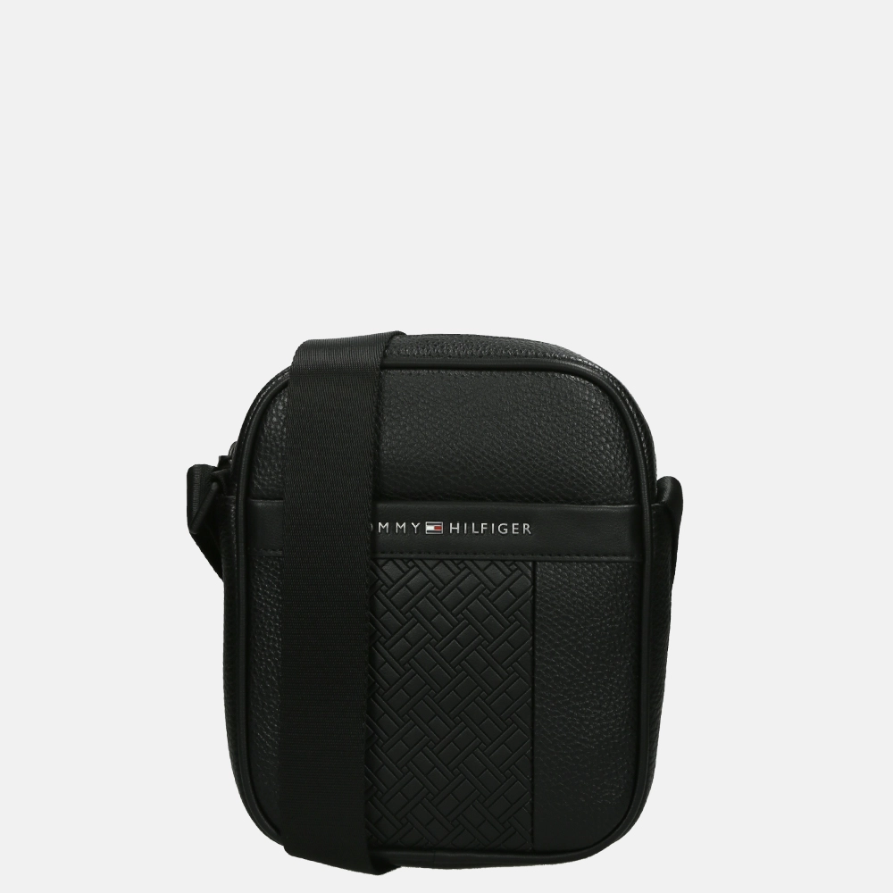 Tommy Hilfiger Central Reporter crossbody tas black bij Duifhuizen