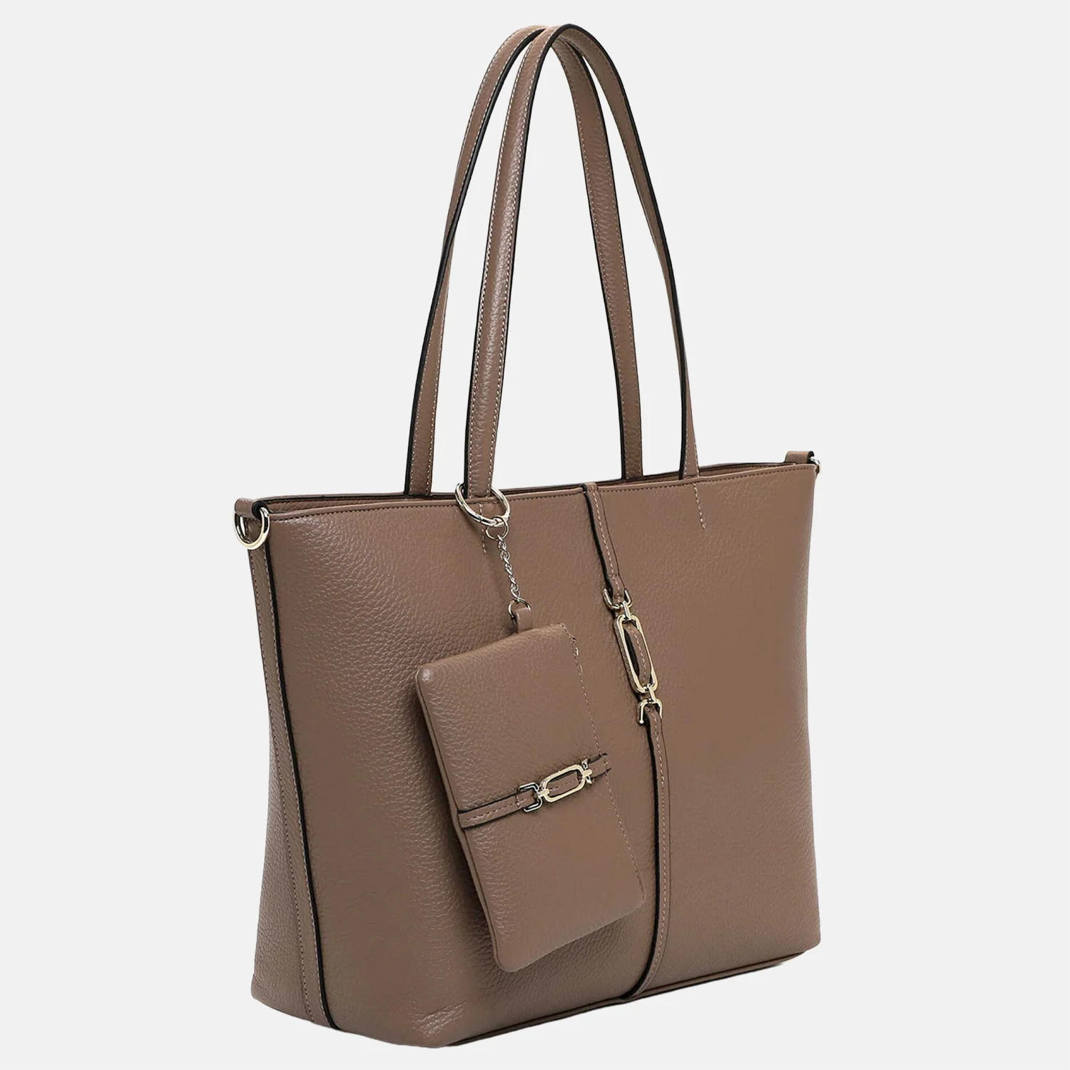 Emily & Noah Lewe shopper taupe bij Duifhuizen