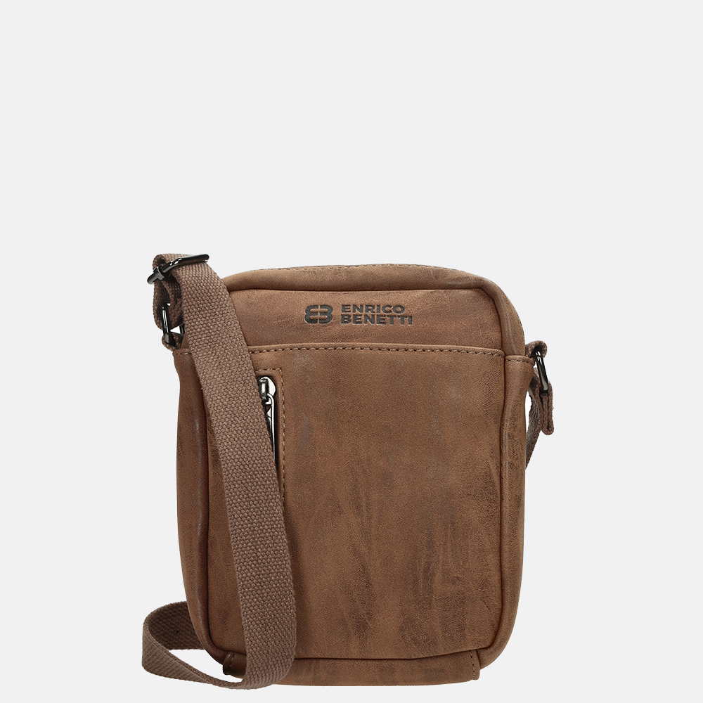 Enrico Benetti Rotterdam schoudertas camel