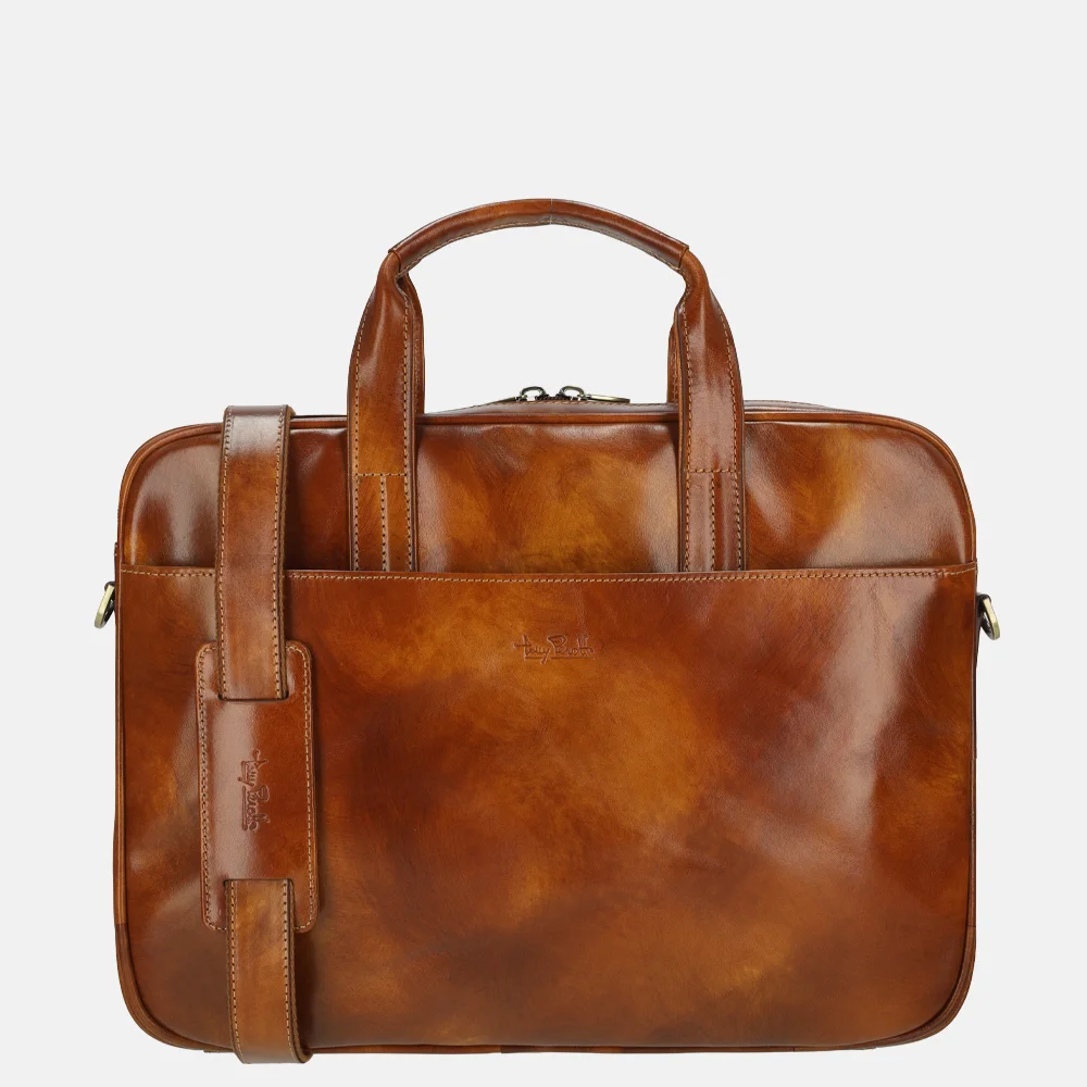 Tony Perotti van Gogh laptoptas 15 inch cognac