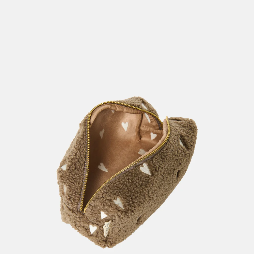 Studio Noos pouch toilettas teddy brown bij Duifhuizen