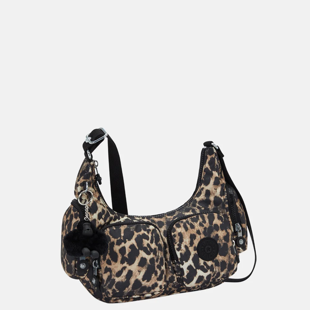 Kipling Rikka crossbody tas S wild leopard bij Duifhuizen