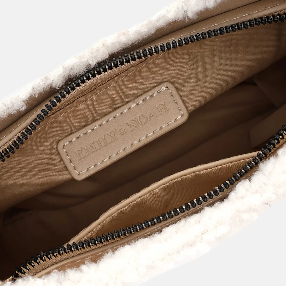 Emily & Noah Heidenrose crossbody tas beige bij Duifhuizen