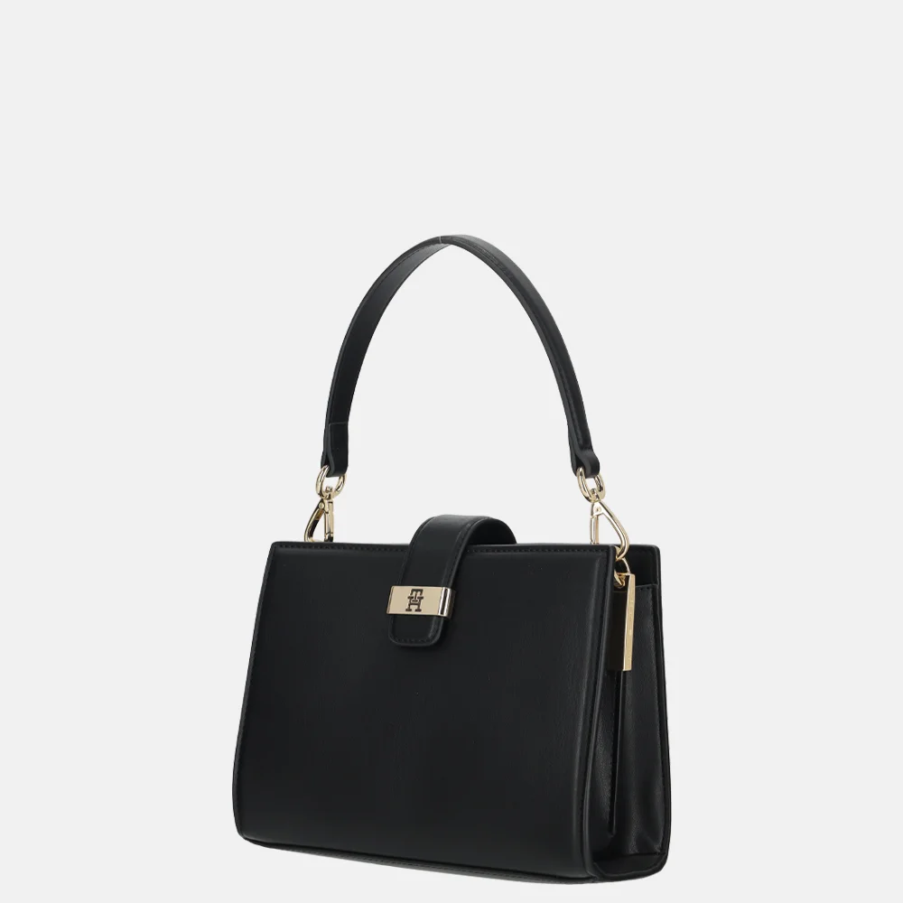 Tommy Hilfiger Heritage mini satchel handtas black bij Duifhuizen
