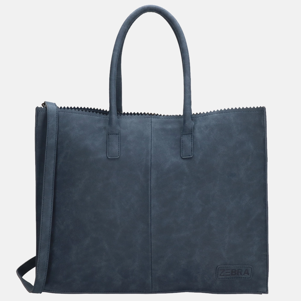 Zebra Trends Lisa shopper XL jeansblauw