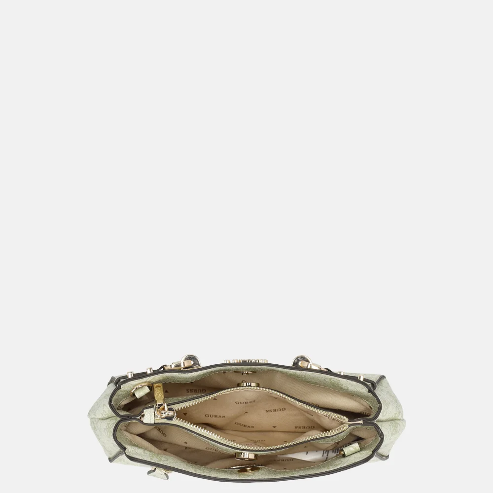 Guess Leona Girlfriend crossbody tas sage logo bij Duifhuizen