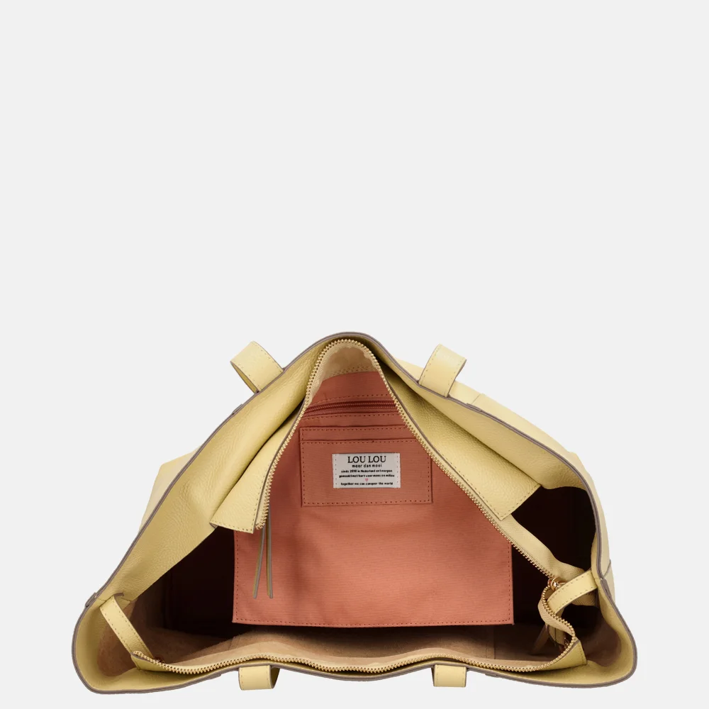 Loulou Essentiels Valerie shopper sorbet yellow bij Duifhuizen