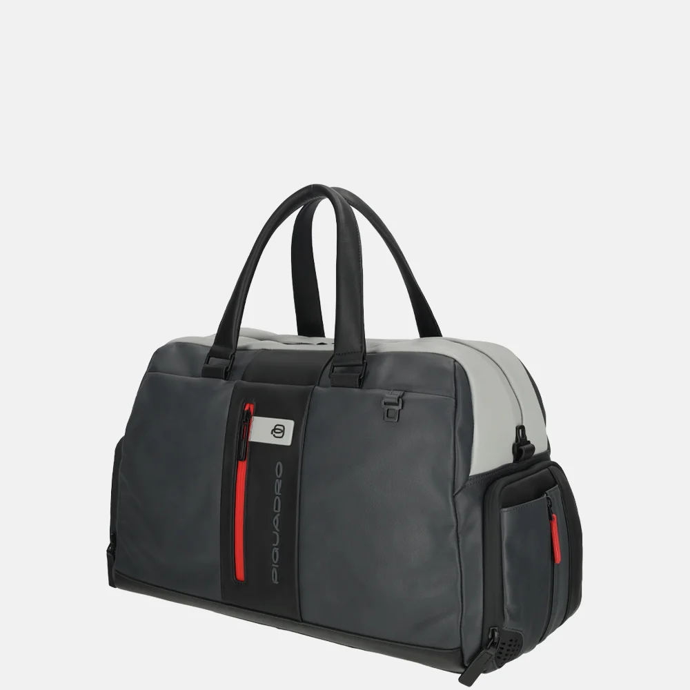 Piquadro Urban weekendtas grey nero bij Duifhuizen