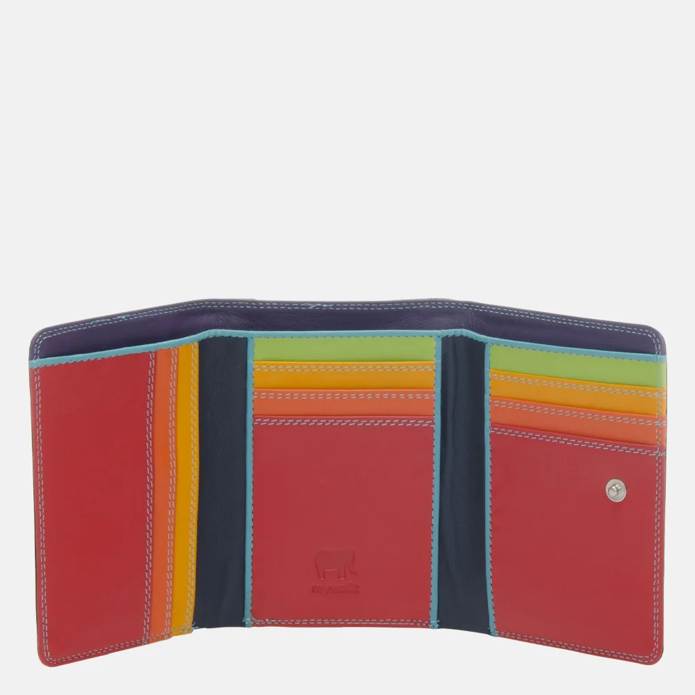 Mywalit Medium Tri-fold portemonnee black pace bij Duifhuizen