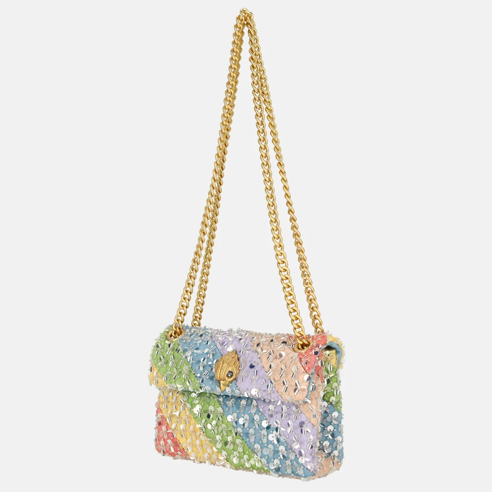 Kurt Geiger mini Kensington schoudertas rainbow lovertjes multi/other bij Duifhuizen