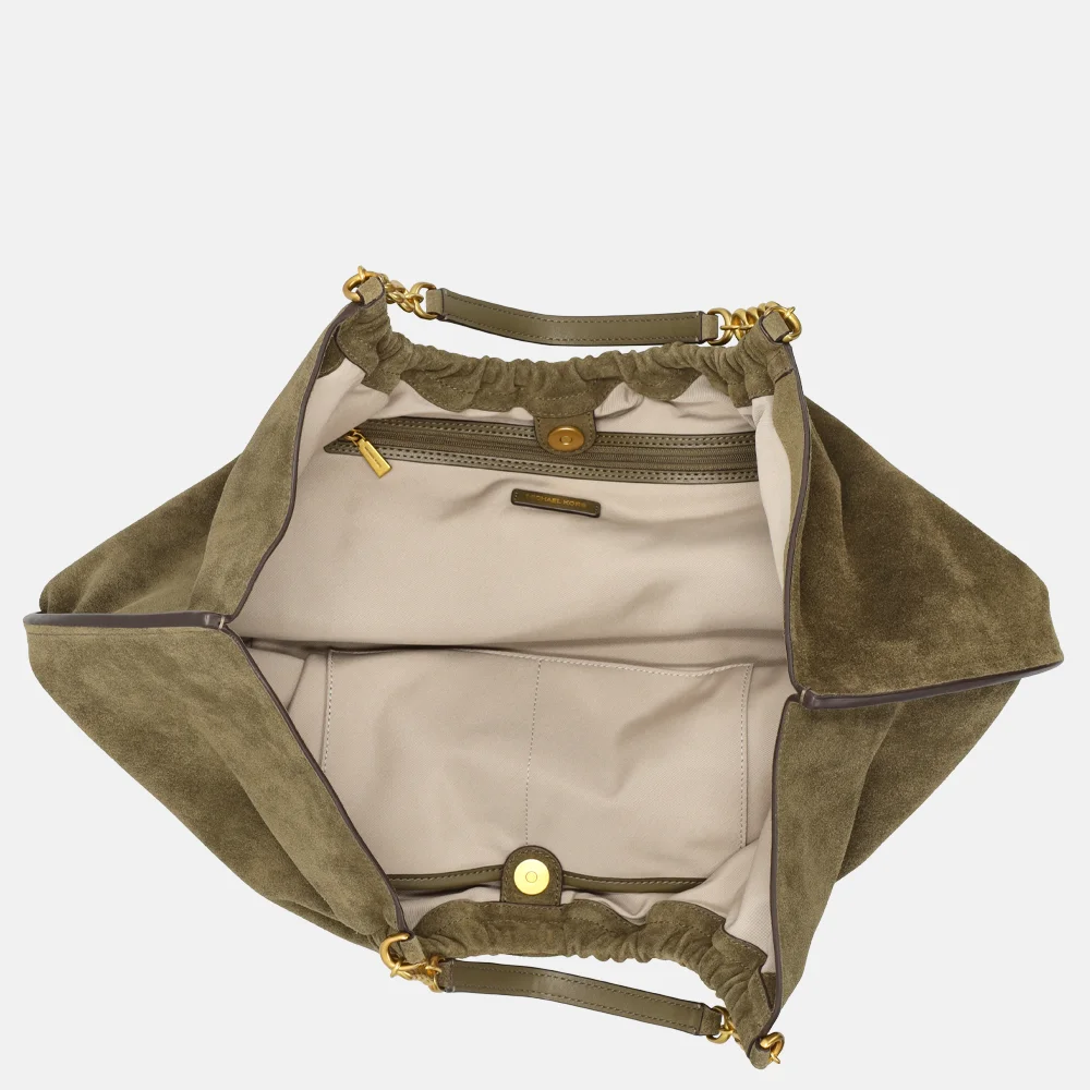 Michael Kors Indie cinch tote shopper L loden bij Duifhuizen