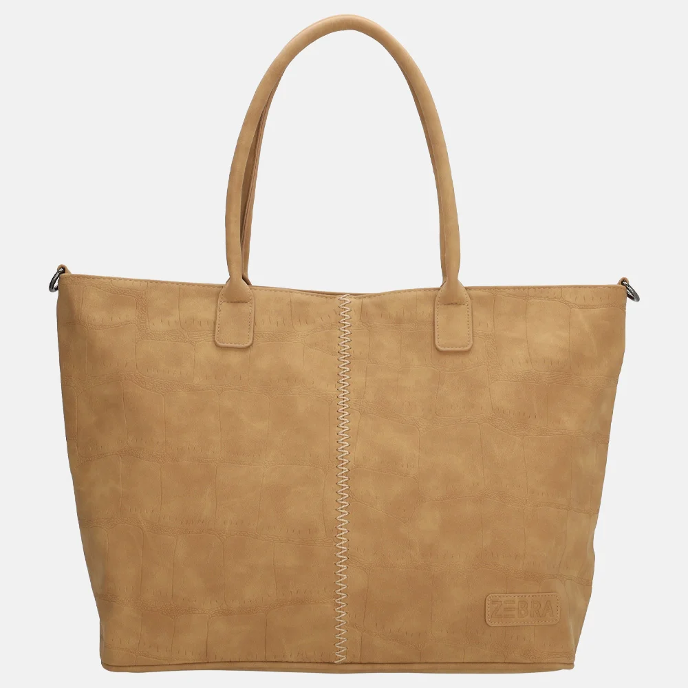 Zebra Trends Mirjam shopper camel bij Duifhuizen