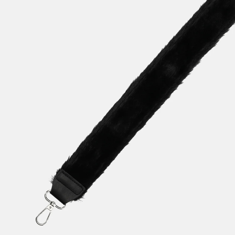 Duifhuizen faux fur schouderband zwart zilver bij Duifhuizen
