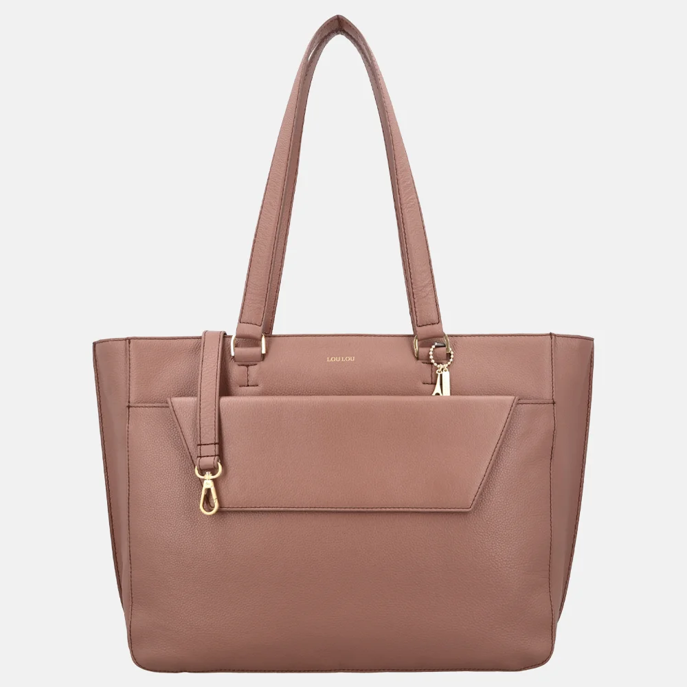 Loulou Essentiels Celine shopper met laptopvak 15.6 inch mousse